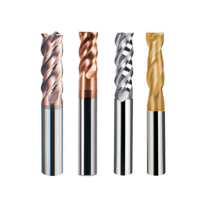 Tialn Coating HRC45~65 Solid Carbide Square Endmill For CNC Milling
