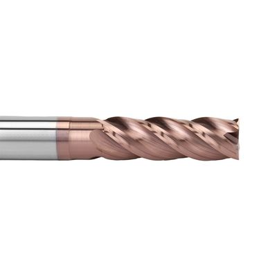 4 Flute 38 Spiral Angle Tungsten Carbide Flat Endmills for Steel