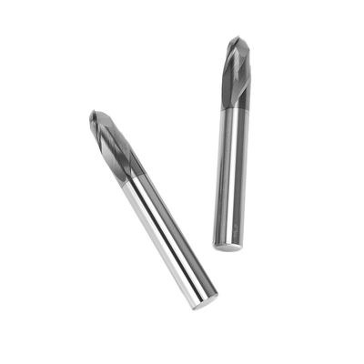 30 Spiral Angle Solid Carbide Ball Nose End Mills For All Metal