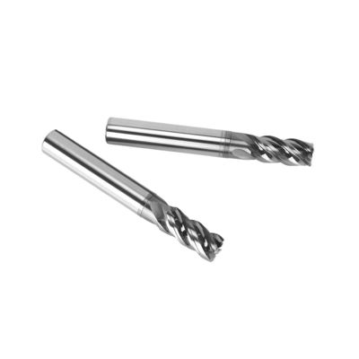 Heave Cutting 40 Spiral Angle Tungsten Carbide Corner Radius End Mills