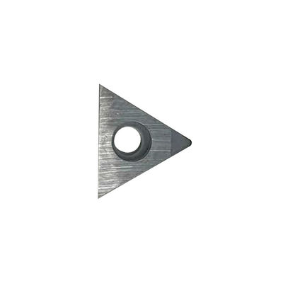 Triangular TCMT110204 Single Tip Brazed CBN Inserts For Turning Steel