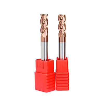 Tialn Coating HRC45~65 Solid Carbide Square Endmill For CNC Milling