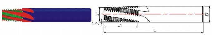 NPT Nptf Tungsten Carbide Taper Thread Endmills for CNC Threading